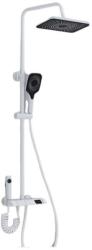  Zuhanyoszlop, Blackswan, M170 típus, állítható fehér modell, LCD kijelzővel, rejtett csapteleppel és nyomózuhannyal, mérete 120 cm