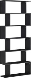 Homcom Fekete polc, 80x25x192 cm