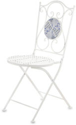 Art-Pol Mozaik szék fém fehér, sárga 89.5x38x54cm (166714)