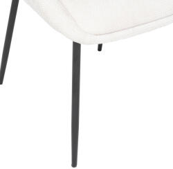  Atmosphera Seliso szék zsenília ülőfelülettel, acél váz, 60x57x81 cm, bézs