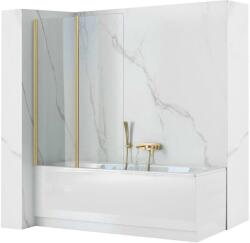  Fürdőkádparaván Rea Agat-2 100 cm BRUSH GOLD