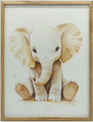  VÁSZON FESTMÉNY KIS ELEFÁNT MINIMALISTA KERET NÉLKÜL 50x70 CM