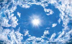  3D XL Égbolt Fotótapéta - 4 Paneles - 368x254cm