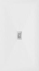 Mexen Hugo SMC zuhanytálca 180 x 100 cm, fehér , takaró inox - 42101018-X Kompozit zuhanytálca Kompozit zuhanytálca (5905315224392)