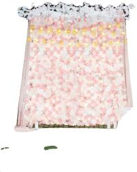  Művirág fal, selyem és műanyag, méretek 60x40 cm, bruttó tömeg 4, 6 kg, beltéri/kültéri használat, összeszerelés szükséges