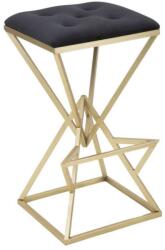  PIRAMID fekete és arany bársony bárszék (MF-14204900SB)