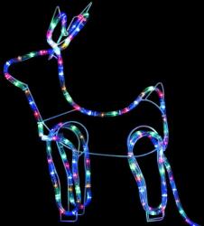 alloet LED Rénszarvas 60cm Kültéri Karácsonyi Dekoráció Színes