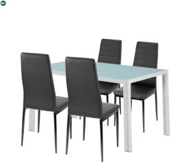 Leziter Liana 4+1 étkező garnitúra fekete - pepita - 55 990 Ft