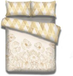  Ágynemű SNUGGY sárga nyomott motívum virágos 155x220*2+80x80*2 AmeliaHome