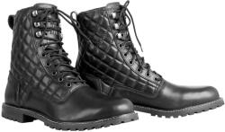  Női motoros csizma W-TEC Leocia Black megerősített párnázás, csúszásgátló talp, fűzős rögzítés 37 fekete