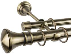  Kolosos Dupla Függönyrúd - Antik Arany - 360 cm - pepita - 32 075 Ft