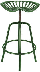  Állítható magasságú öntöttvas traktor szék, zöld, 70 cm (IH042)