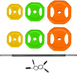 Zoco Body Fit Súlyzó Szett Lemezekkel Zoco Body Fit GL002, Teljes súly 20 kg, Sokszínű (ZCB-GL002-20KG)