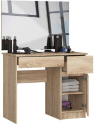 Akord Fésülködőasztal tükörrel, jobb oldali P142_90 - sonoma (P-2/SLCLP90x60SON)