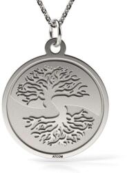 Atcom Jewelry ATCOM - Életfa Yin Yang Ezüst Medál Nyaklánc - 15 mm