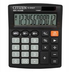 Citizen Számológép SDC812NR fekete asztali 12 férőhelyes (SDC-812NR)