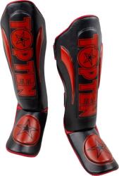 " Star Light" sípcsontvédők, Top Ten, fekete-piros, XL