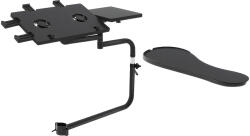  Hordozható számítógép állvány, állítható magasságú, hűtőventilátorok, fekete