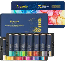 Deli 72 db-os fémdobozos akvarellceruza készlet