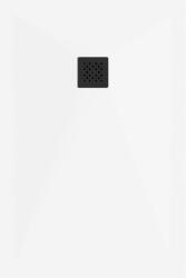 Mexen Stone+ SMC zuhanytálca 130 x 70 cm, fehér , takaró fekete - 44107013-B Kompozit zuhanytálca Kompozit zuhanytálca (5905315223043)