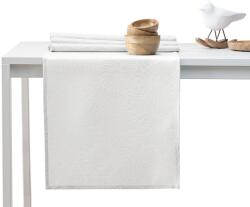 AmeliaHome Asztalterítő Gaia krémű dombornyomott 115x250+35x250 AmeliaHome