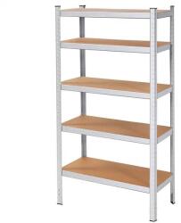Springos Polcrendszer 5 MDF lappal 180x90x40cm 875kg teherbírással (SPRI-HA5161)