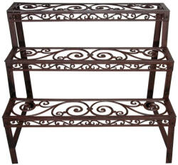 Esschert Design - 3 Szintes Virágtartó - Öntöttvas - 78, 5x49x65, 5cm (404601)