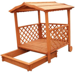 Komforttéka Fenyőfa Homokozó Játszóház - 130x170x130 cm