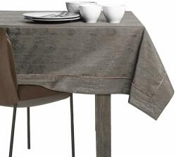 AmeliaHome Asztalterítő Vesta barna dombornyomott modern 120x120 AmeliaHome