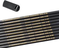  Szén nyíl tengelyek, könnyű, ideális íjászathoz és vadászathoz, 12db SP600 33 hüvelyk