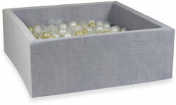  Négyzet alakú labdamedence világosszürke 110x110cm - pepita - 59 789 Ft