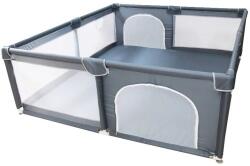  Járóka, egyszerű beállítás, biztonságos játszótér, szürke