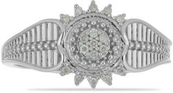  Ezüst Gyűrű Fehér Gyémánttal - 0.12 Karát