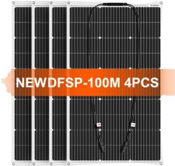  Rugalmas napelemes panel, 100 W teljesítmény, kompakt méret 974x565 mm, 400W