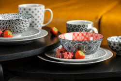Nora's Design Perfect contrast 10 részes modern design porcelán étkészlet 2 személyre Brand: Nora' s design