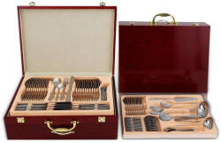 BOHMANN BH-BP A84-SM Evőeszközkészlet, 84 darabos, fa doboz, rozsdamentes acél