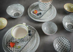 Nora's Design Retro star 14 részes modern design porcelán étkészlet 2 személyre Brand: Nora' s design