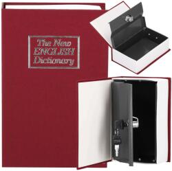 SPRINGOS Könyv alakú kis széf, piros, 16x11, 5x5, 5 cm-es széf (SPRI-HA5044)