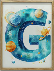  KERET FALI PLAKÁT SÖTÉTBARNA G BETŰ HELYEN 50x70 CM