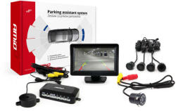 AMiO Parkolóasszisztens - 4 Érzékelő - 4, 3" Kamera - pepita - 40 990 Ft