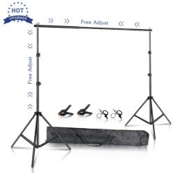  Háttértartó rendszerkészletek, Állítható hátterű állvány, Fotóstúdió keret, 26X3M állvány, B öltöny Nincs homokzsák