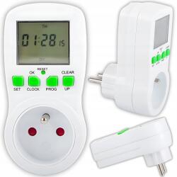 Verk Group Időzítő A Konnektorhoz Kapcsoló Digitális LCD Kijelző (11341)