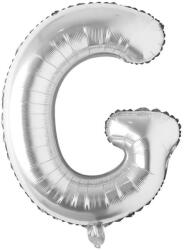  Maxee születésnapi léggömb, G betű, ezüst, 40 cm