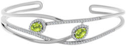  Ezüst Karperec Changbai Peridottal és Fehér Topázzal, Y61089