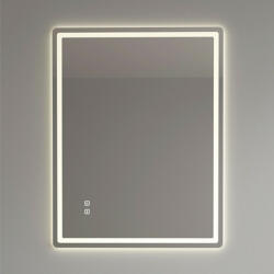 Welland Type-2V LED tükör - fényerő + színhőfok állítás + páramentesítő + óra - 60 x 80 cm