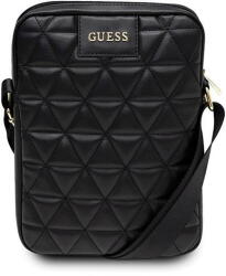 Guess Torba GUTB10QLBK 10" czarna/black Quilted Tablet Bag