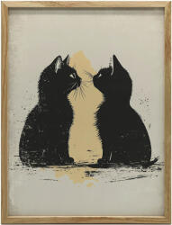  VÁSZON KÉP SZERELEM MACSKA STÍLUSBAN KERET NÉLKÜL 50x70 CM STRETCH STRETCH