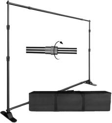  Háttérállvány, dupla-krospusz kialakítás, zöld képernyő kompatibilitása, 2, 4x3.0m