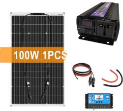  Napelemes rendszer készlet, 2000 W teljesítmény, gyors szállítás, 1 db inverterrel