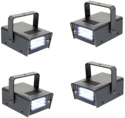 Beamz BMS-24SET W fehér LED stroboszkóp szett (4x) - pepita